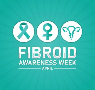 "Fibroid Awareness Week April 库存插图