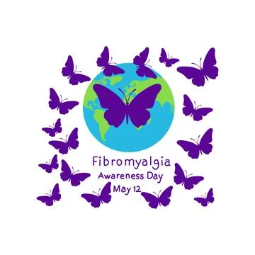 Fibromyalgia Awareness Day Stock Illustration