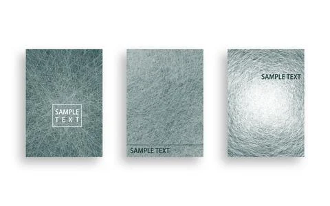 Fibrous abstract cover design with thin lines Illustrazione stock