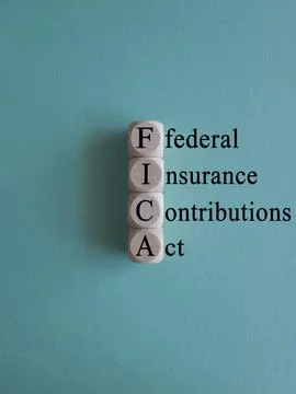 FICA 4 cubes Stock Photos