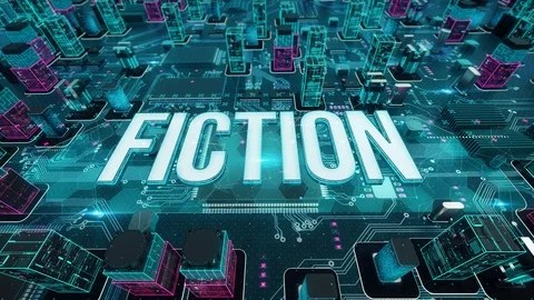 Fiction digital technology hi-tech concept Stock Footage 109312264