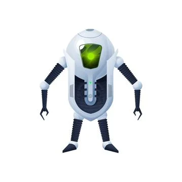 Fiction humanoid artificial intelligence robot Illustrazione stock