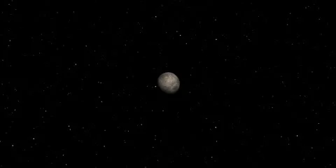 Fictional 3D Render of Ceres Like Planet in Deep Space. Stock Footage 309115317