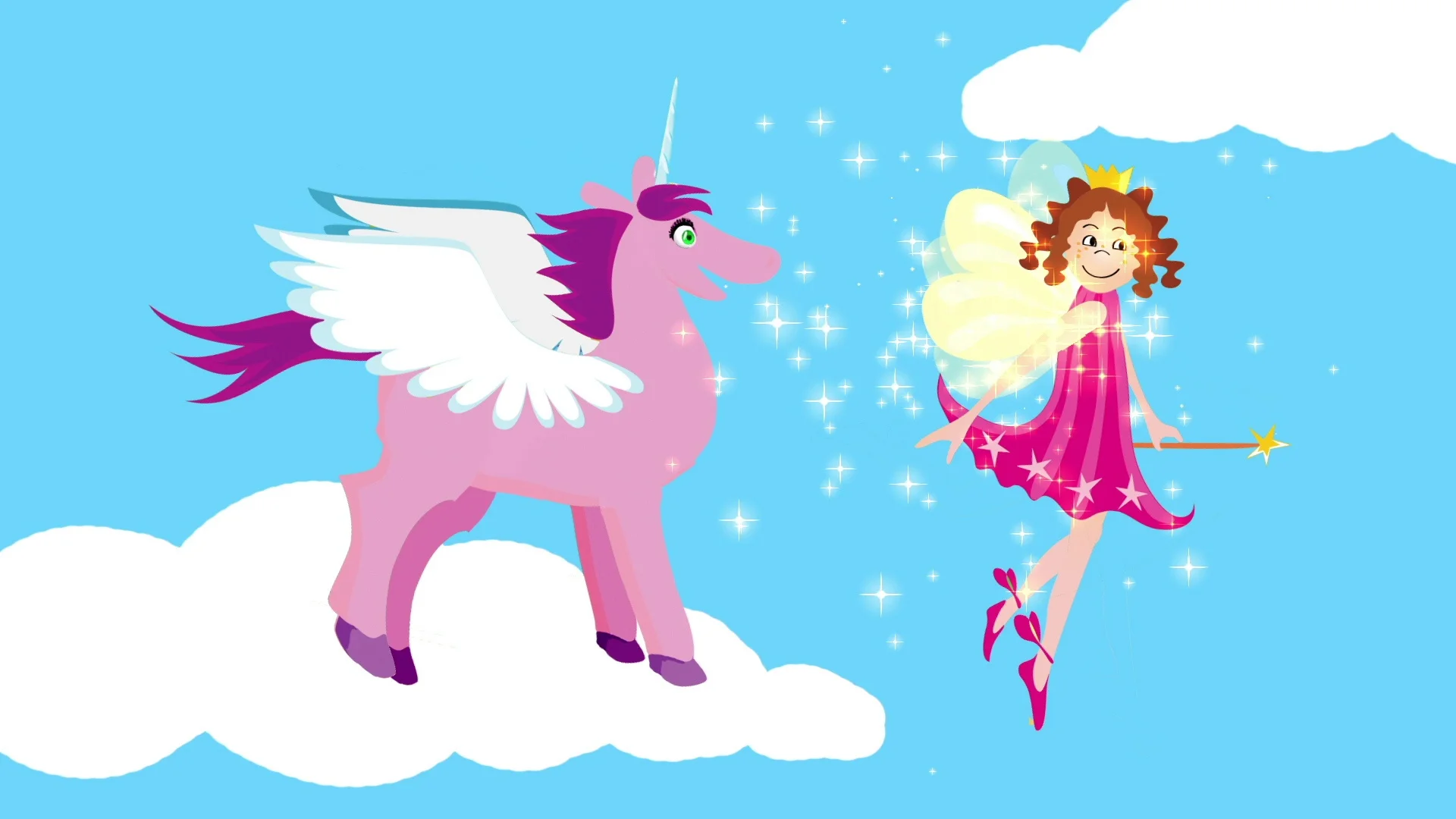 Fictional Cartoon of Fairy Princess and ... | Stock Video | Pond5