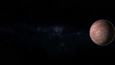 Fictional make make planet in space. vd 1161 Stock Footage 169779844