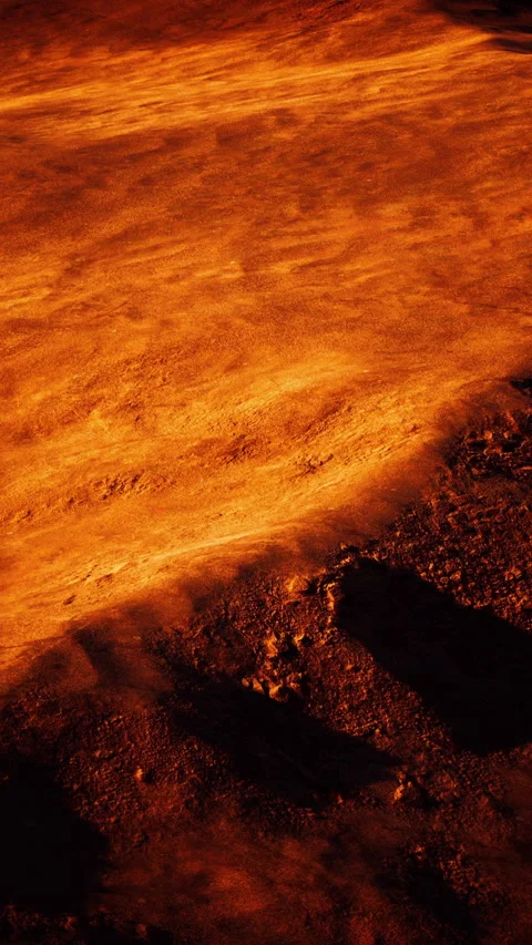 Fictional Mars Soil Aerial View of Martian Desert Stock Footage 270425409