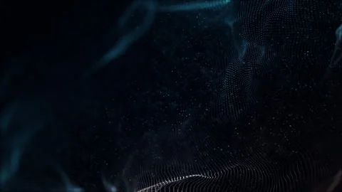 A fictional network of abstract digital particles Vídeos de archivo 277924007