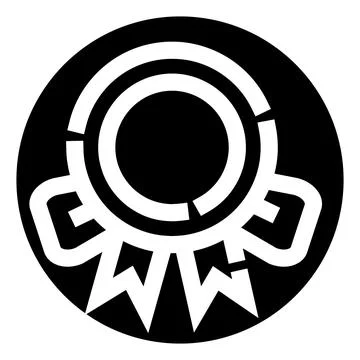 Fictional secure secret organization emblem logo design Stock Illustration