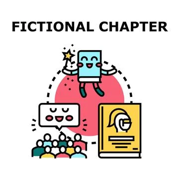 Fictional story engaging an audience with creative narrative 库存插图