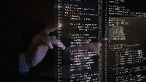 Fictional virtual interface with highlighted digital elements, blending Stockfoto's
