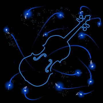 Fiddle fireworks Illustrazione stock