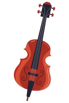 Fiddle instrument musical Stock Illustration