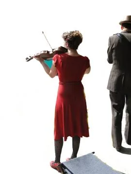 Fiddle player Stock Photos