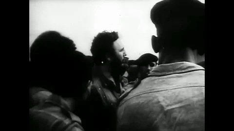 Fidel Castro takes over Cuba in the 1960s and it becomes a totalitarian Stock Footage