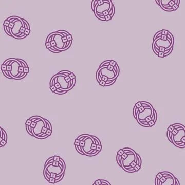 Fidget chain toy line vector seamless pattern Stock Illustration