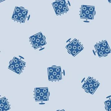Fidget cube toy glyph seamless pattern Illustrazione stock