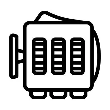 Fidget cube toy line icon vector illustration Stock Illustration