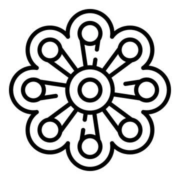 Fidget game icon outline vector. Pop toy Stock Illustration