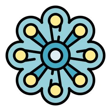 Fidget game icon vector flat Stock Illustration