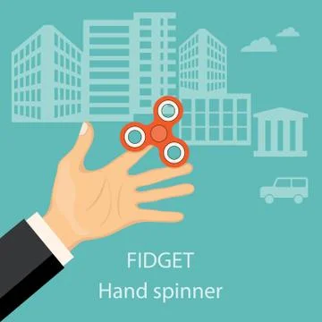 Fidget hand spinner Stock Illustration