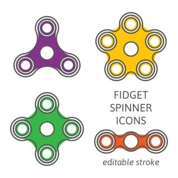 Fidget hand spinner Stock Illustration
