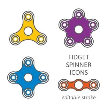 Fidget hand spinner Stock Illustration