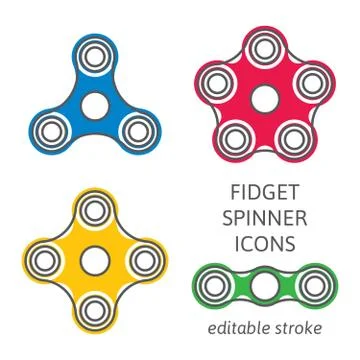 Fidget hand spinner Stock Illustration