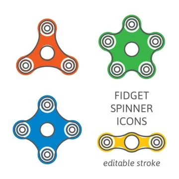 Fidget hand spinner Stock Illustration