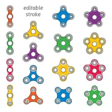 Fidget hand spinner Stock Illustration
