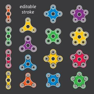 Fidget hand spinner Stock Illustration