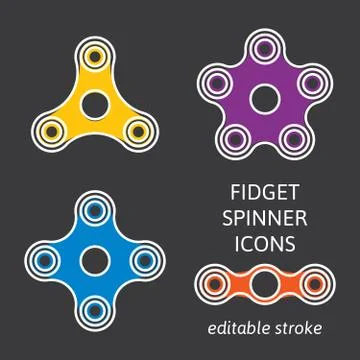Fidget hand spinner Stock Illustration