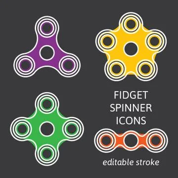 Fidget hand spinner Stock Illustration
