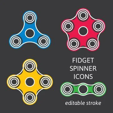 Fidget hand spinner Stock Illustration