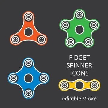 Fidget hand spinner Stock Illustration