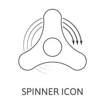 Fidget hand spinner Stock Illustration
