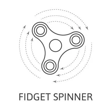 Fidget hand spinner Stock Illustration