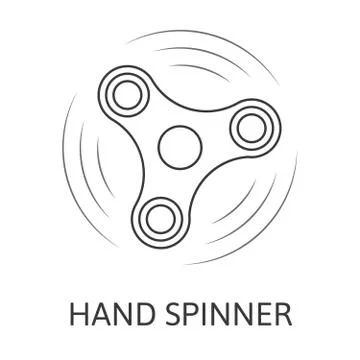 Fidget hand spinner Stock Illustration