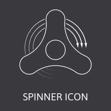 Fidget hand spinner Stock Illustration