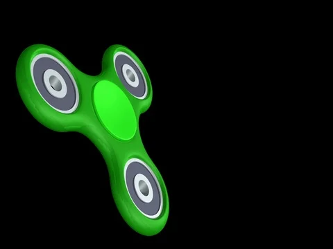 Fidget Spinner on Black Stock Footage 75690349