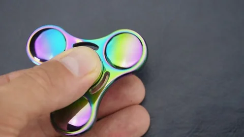 Fidget spinner. Close-up shot. Stock Footage 77591166
