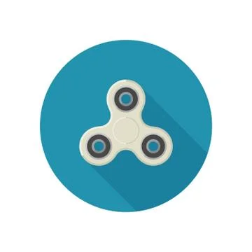 Fidget spinner in flat style 스톡 일러스트