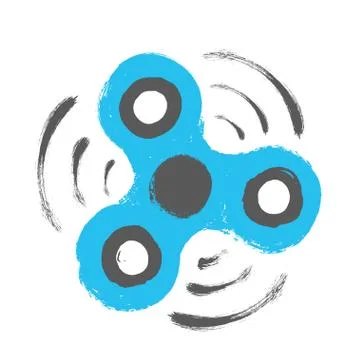 Fidget Spinner Spinning Around Stock Illustration