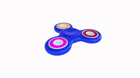 Fidget spinner toy isolated on white background Stock Footage 306785471