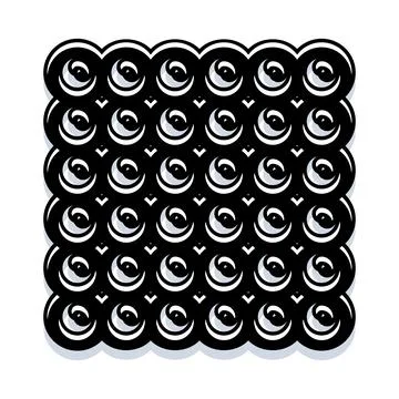 Fidget toy pattern helping with stress reduction Stock Illustration