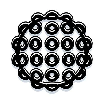 Fidget toy pop bubble game illustration vector Stock Illustration