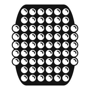 Fidget toy pop bubble sensory anti stress Stock Illustration