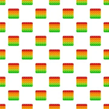 Fidget toy pop it pattern colorful background Stock Illustration