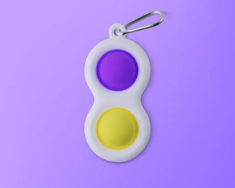 Fidget toy Simple Dimple. Realistic vector 3D illustration Stock Illustration