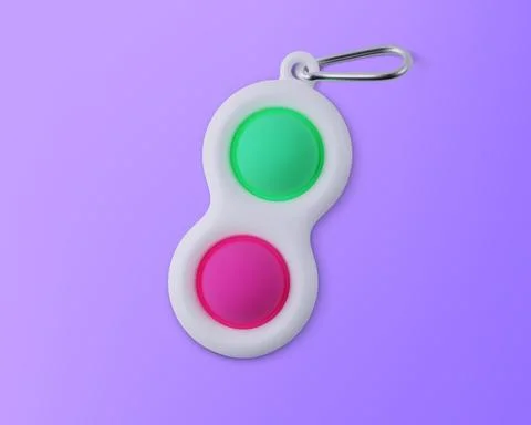 Fidget toy Simple Dimple. Realistic vector 3D illustration Stock Illustration