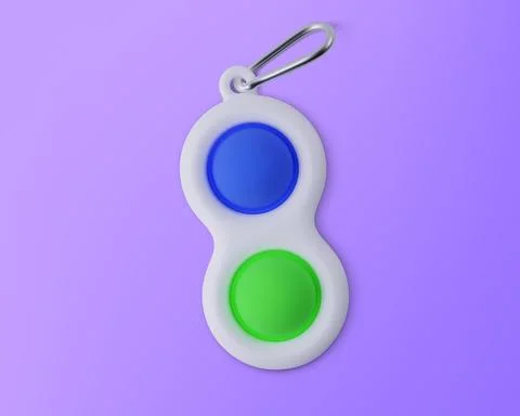 Fidget toy Simple Dimple. Realistic vector 3D illustration Stock Illustration